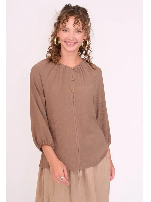 חולצת ליבי חום