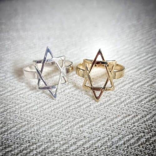 טבעת מגן דוד 2 ס"מ