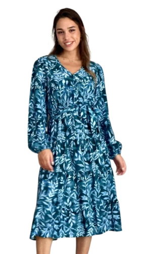 שמלת מקדמיה טורקיז תכלת