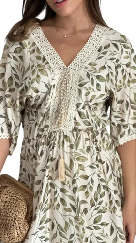 שמלת לוז ירוק