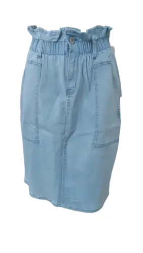 חצאית כיווץ ג'ינס תכלת