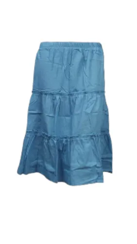 חצאית קומות ג'ינס תכלת 9258