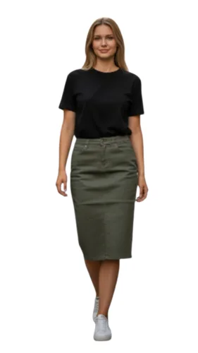 חצאית 1604 70 ס"מ ירוק