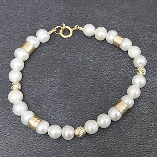 צמיד יוכבד פנינים