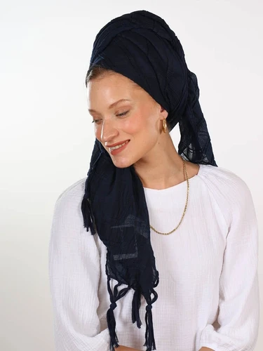 מטפחת ערמון כחול