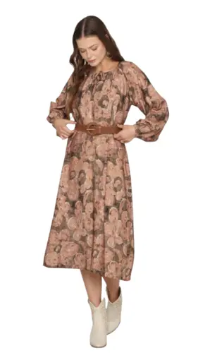 שמלת לוז דפוס