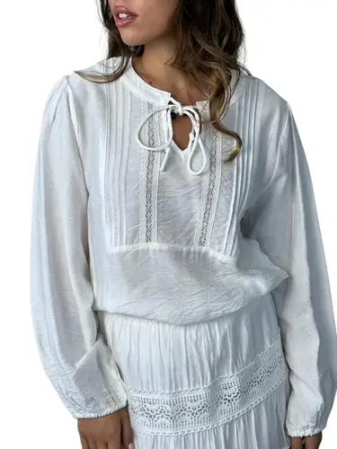 חולצת גלי לבנה