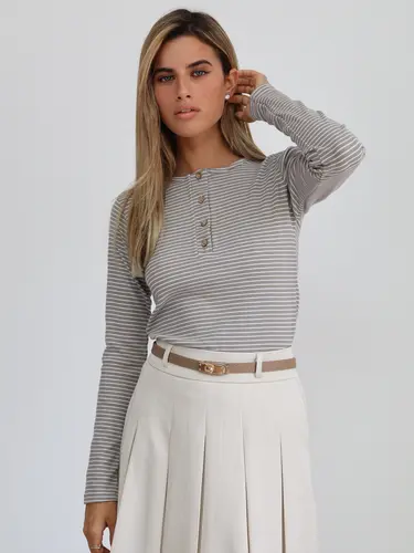 חולצת ברקת אפור