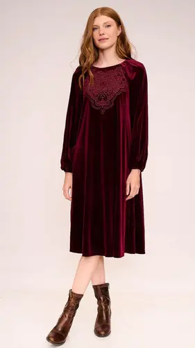 שמלת דומיה בורדו