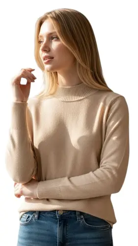 סריג קרם חצי גולף מירה