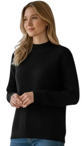 סריג שחור חצי גולף מירה