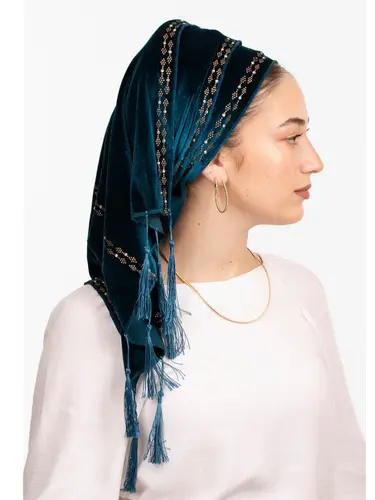 צעיף נעימות טורקיז