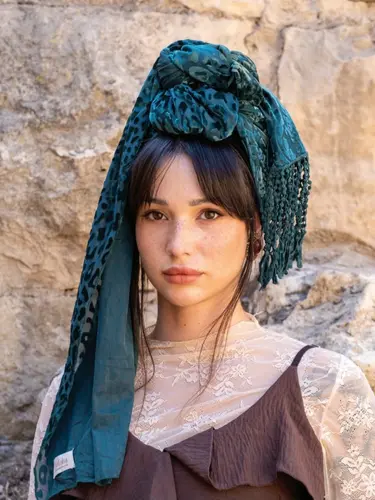 צעיף גל ירוק