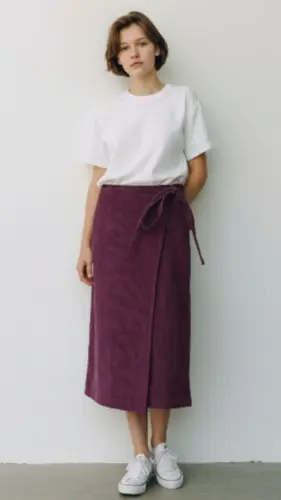 חצאית ניר סגול