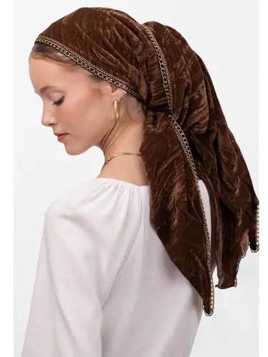 מטפחת משולשת אופירה חום