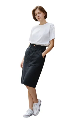 חצאית שילוב כיווץ שחור