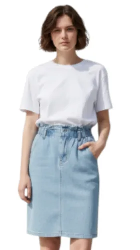 חצאית כיווץ ג'ינס תכלת