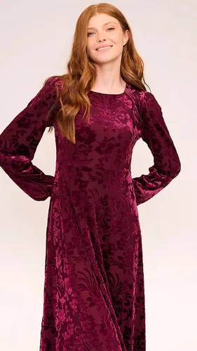 שמלת מוניקה סגול חציל