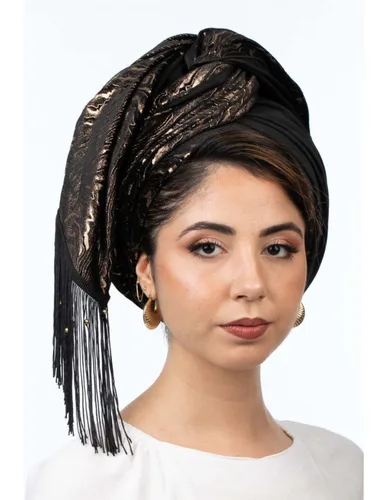 צעיף פנינה שחור