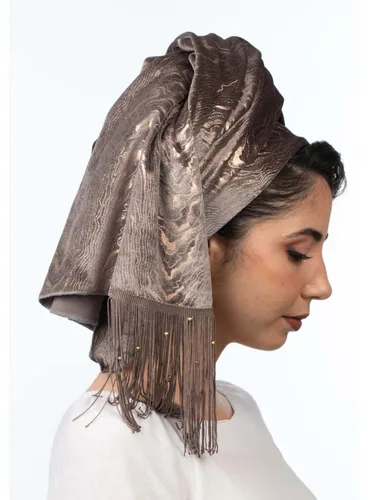 צעיף פנינה אפור