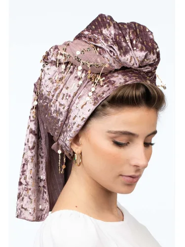 צעיף אסתי סגול