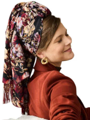 צעיף אור בורדו