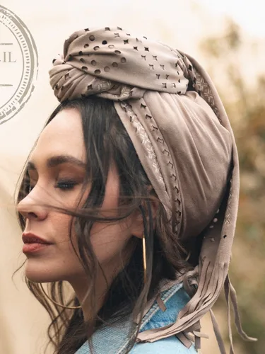 צעיף אינדיאה מוקה