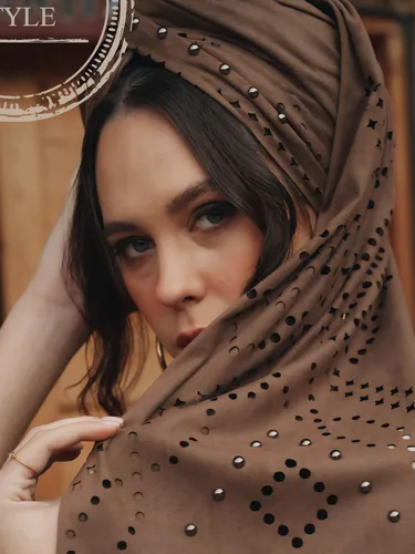 צעיף אינדיאה חום