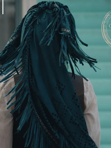 מטפחת משולשת אינדיאה טורקיז