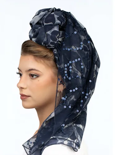 צעיף מאורות כחול