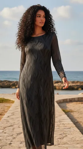 שמלת הודיה שחור