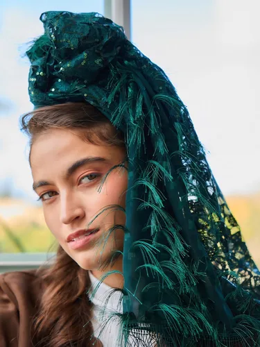 מטפחת ציפורן ירוק