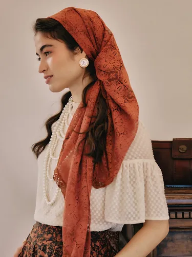 מטפחת כרכום משולשת חמרה