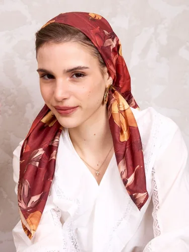 בנדנה חגיגית רימון