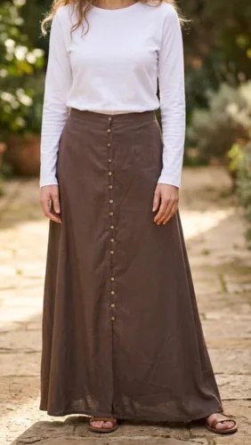 חצאית עוז חום