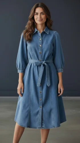 שמלת בוסתן כחול בהיר