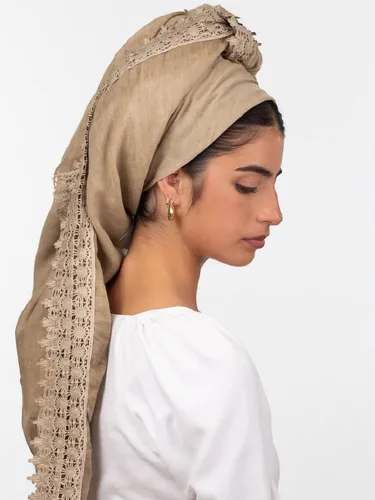 מטפחת רוני חום בהיר